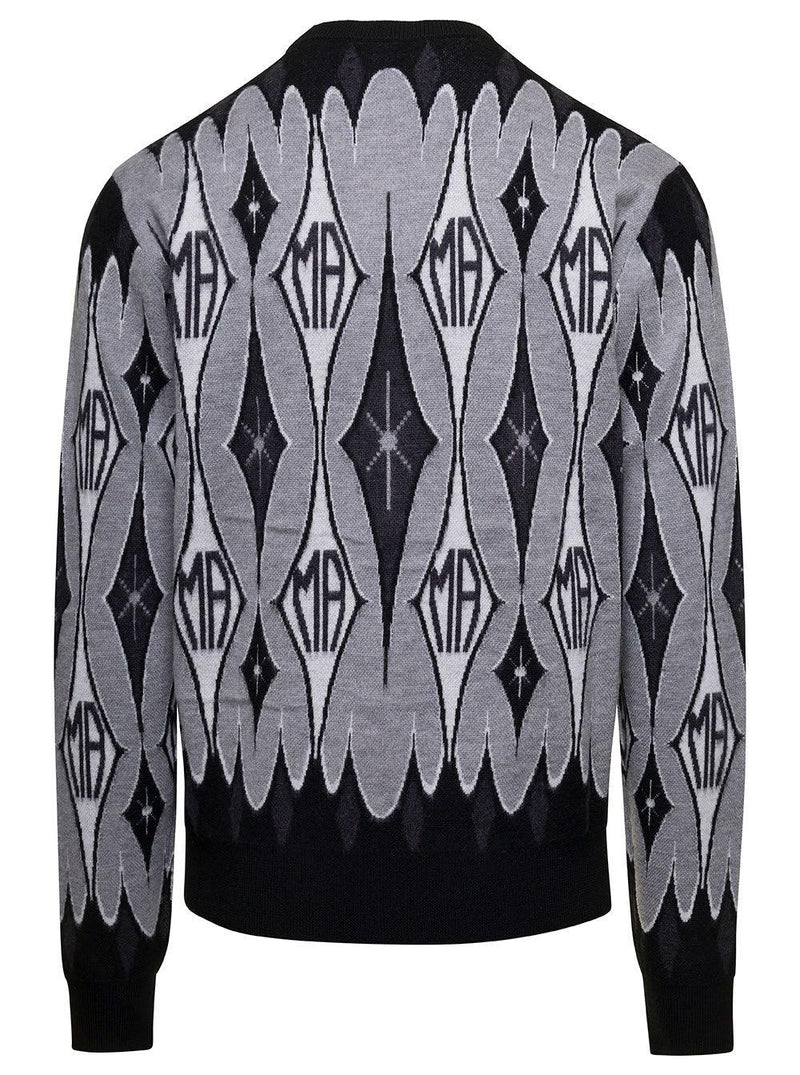 AMIRI Argyle Jacquard Crew - Men - Piano Luigi