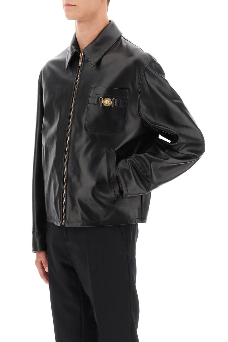 Versace Leather Blouse Jacket - Men