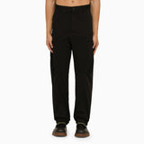 Moncler Black Cotton Cargo Trousers - Men