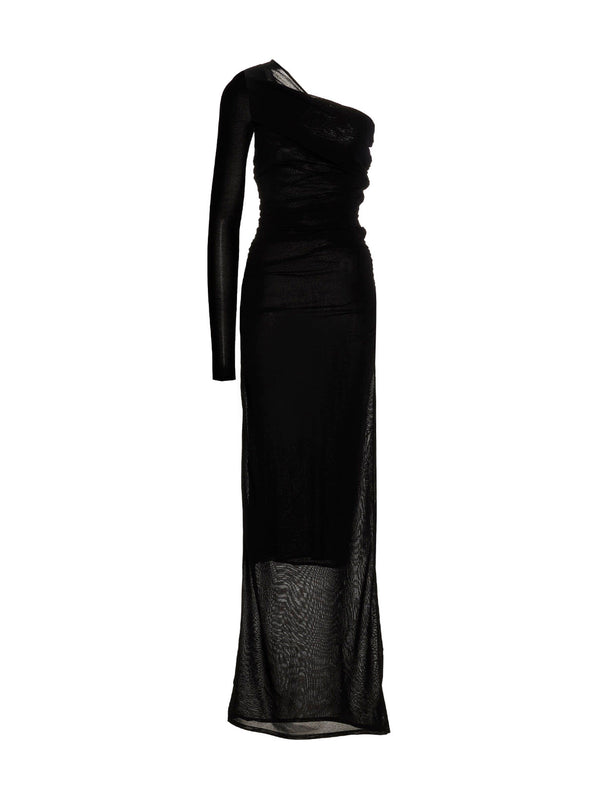 Saint Laurent One-sleeve Long Dress - Women