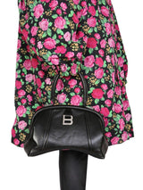 Balenciaga Floral Pattern Hooded Coat - Women - Piano Luigi