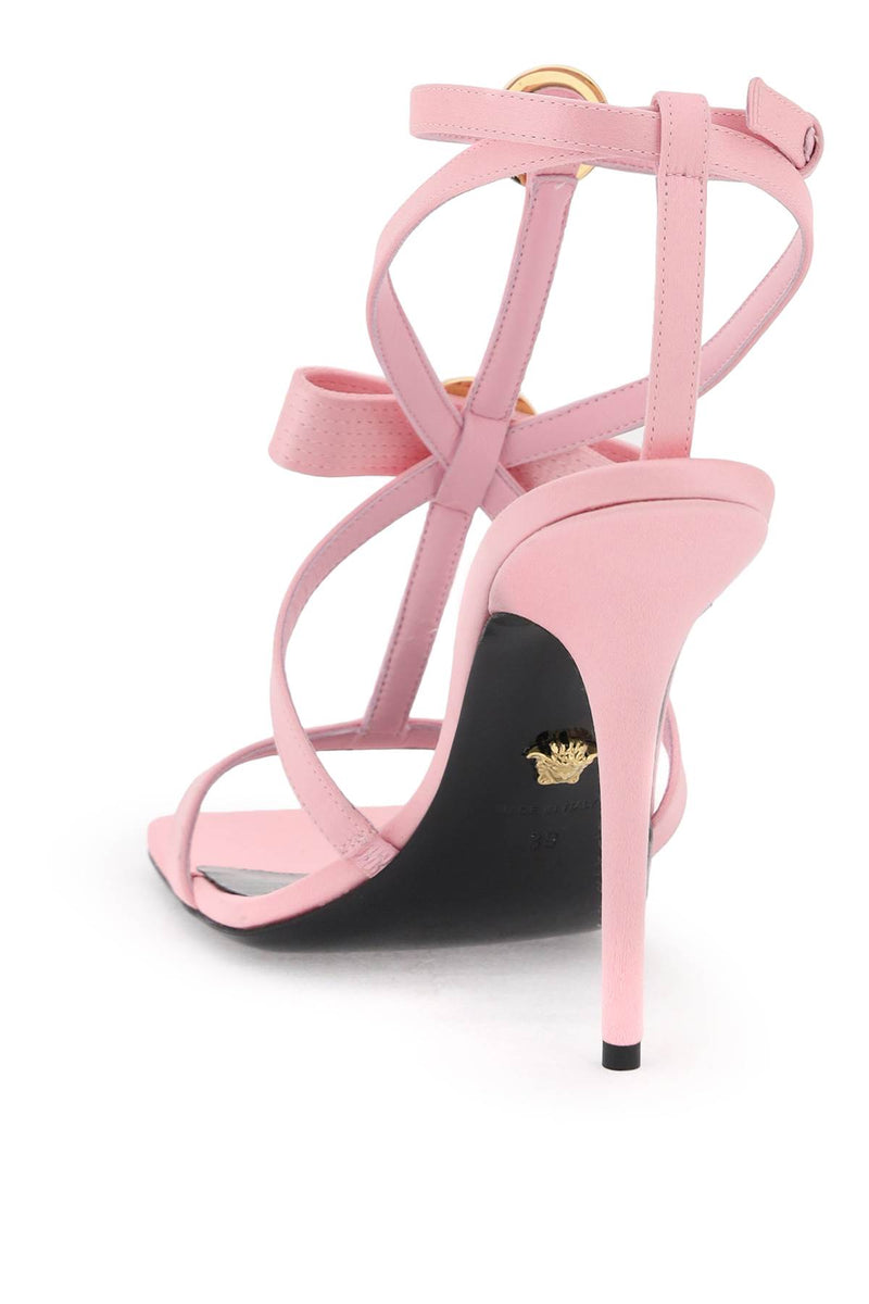 Versace Sandals With Gianni Ribbon Bows - Women