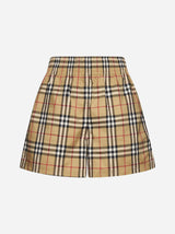 Burberry Audrey Check Cotton Shorts - Women