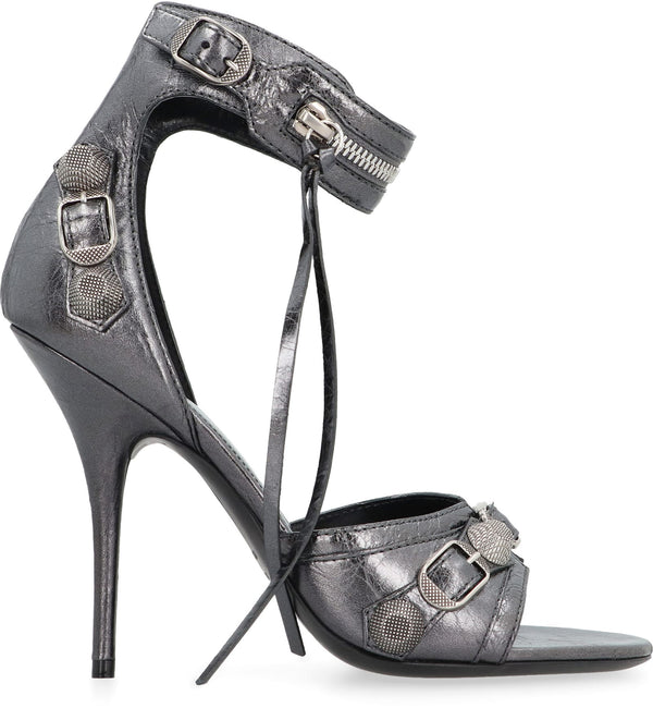 Balenciaga Cagole Leather Sandals - Women