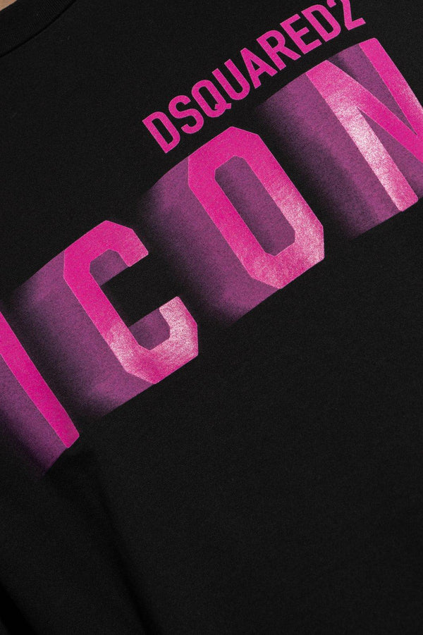 Dsquared2 Blurred Logo-printed Crewneck T-shirt - Men