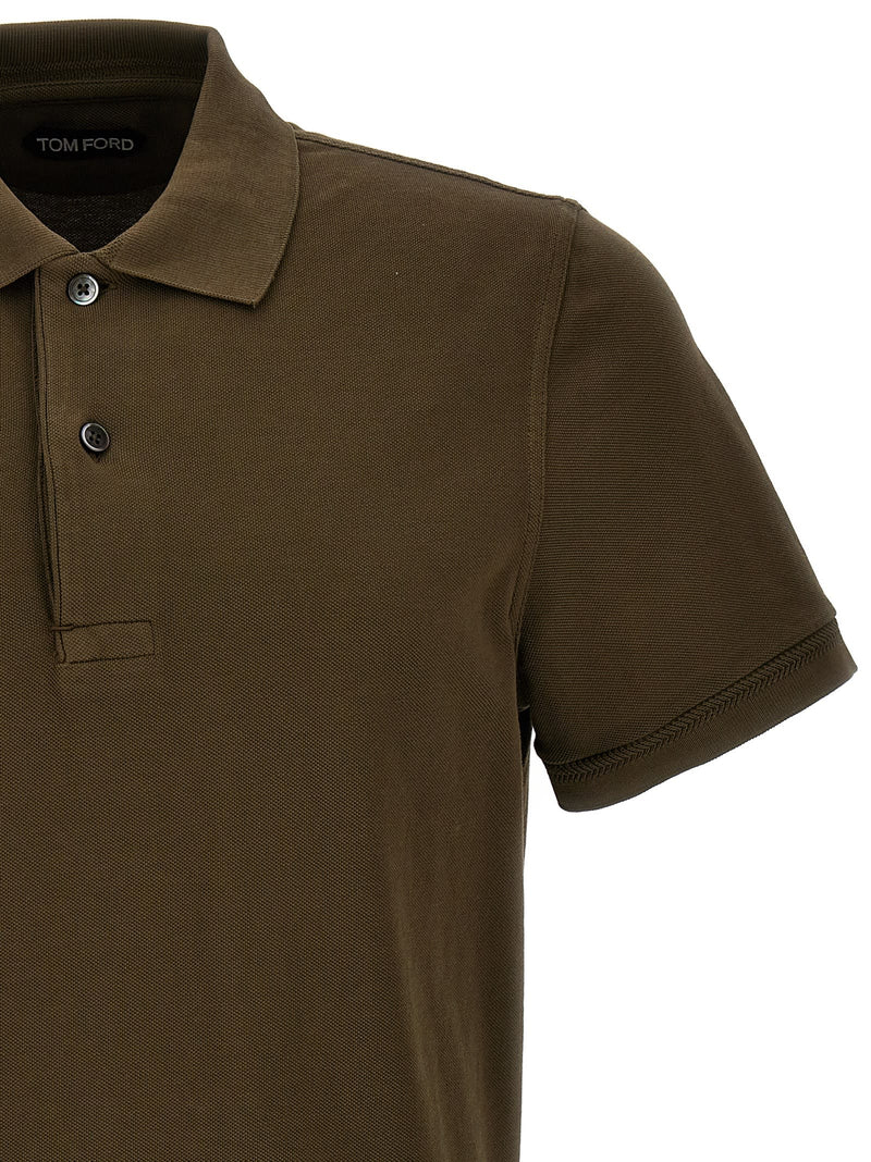 Tom Ford Piqué Cotton Polo Shirt - Men