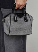 Givenchy Antigona Toy Rhinestoned Satin Bag - Women