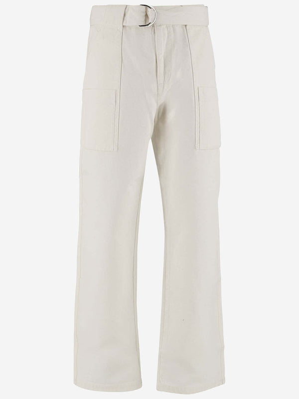 J.W. Anderson Cotton Pants With Belt - Men