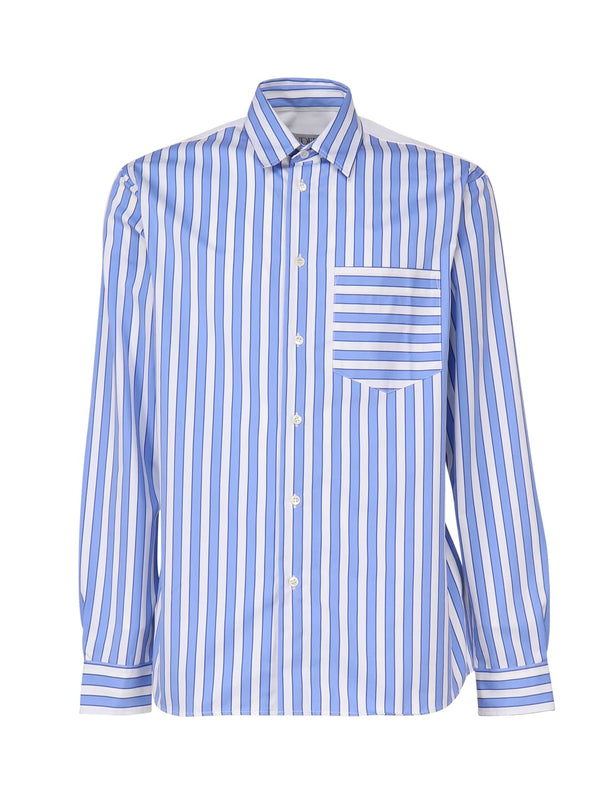 J.W. Anderson Striped Shirt With Insert Design - Men