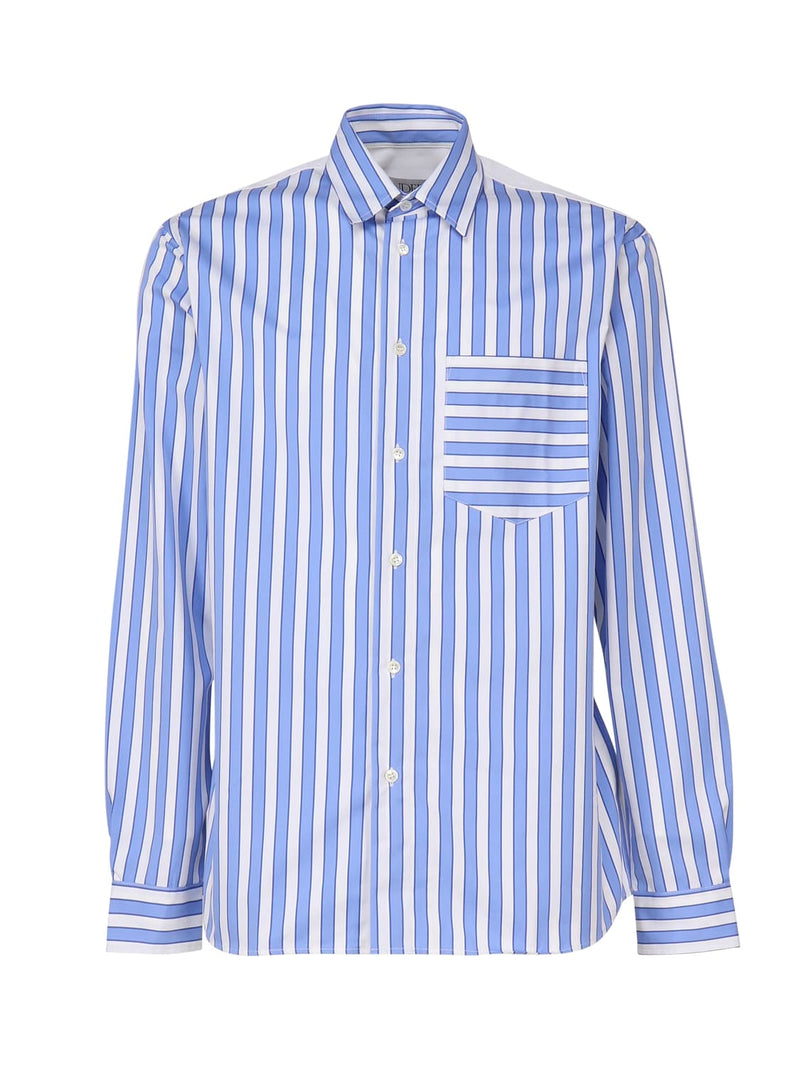 J.W. Anderson Striped Shirt With Insert Design - Men