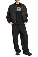 Versace Barocco-quilted Button-up Bomber Jacket - Men