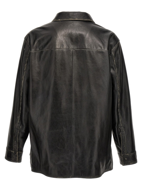 Loewe anagram Leather Overshirt - Men