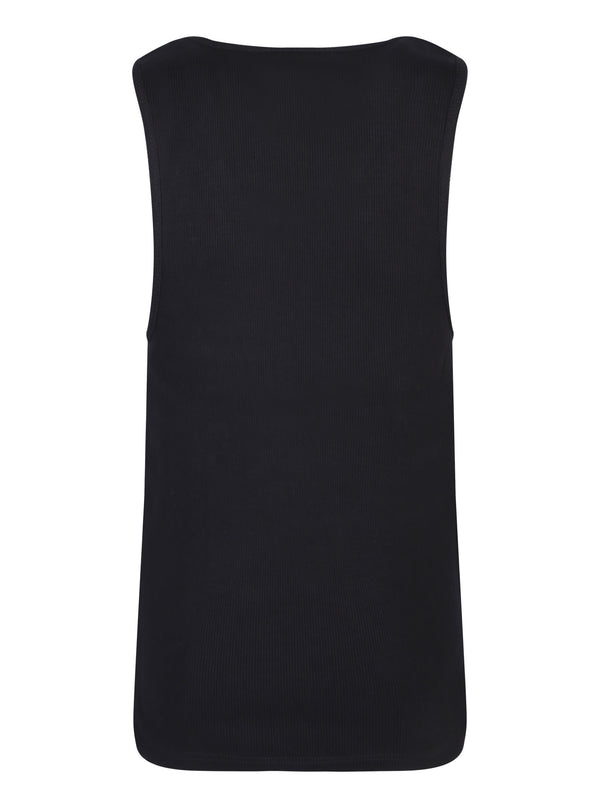 J.W. Anderson Embroidered Logo Black Tank Top - Women