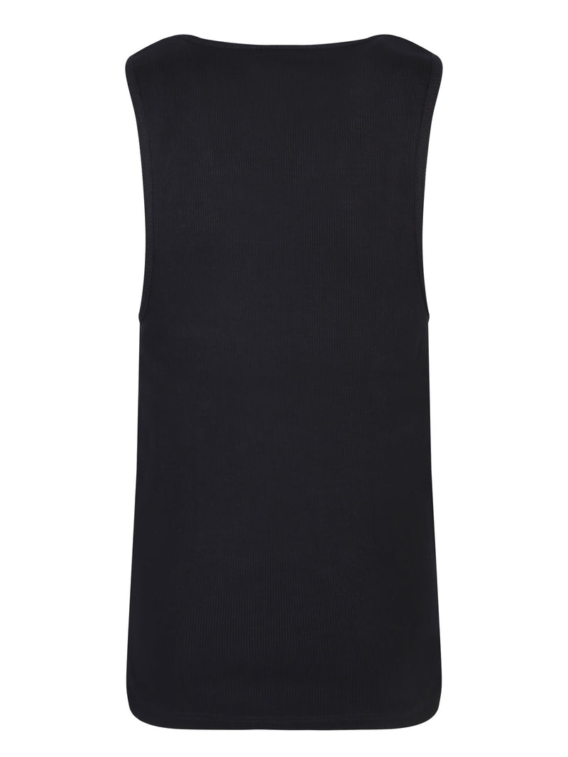 J.W. Anderson Embroidered Logo Black Tank Top - Women