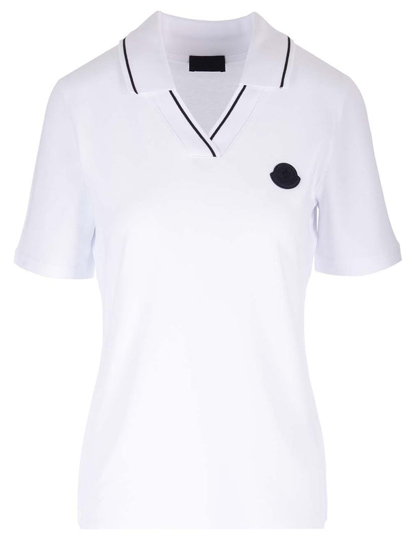 Moncler V-neck Polo Shirt - Women