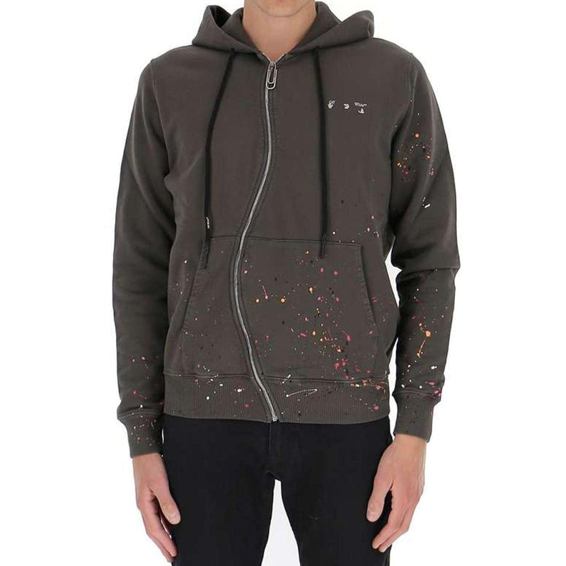 Off-White Paint-splatter Hoodie - Men - Piano Luigi