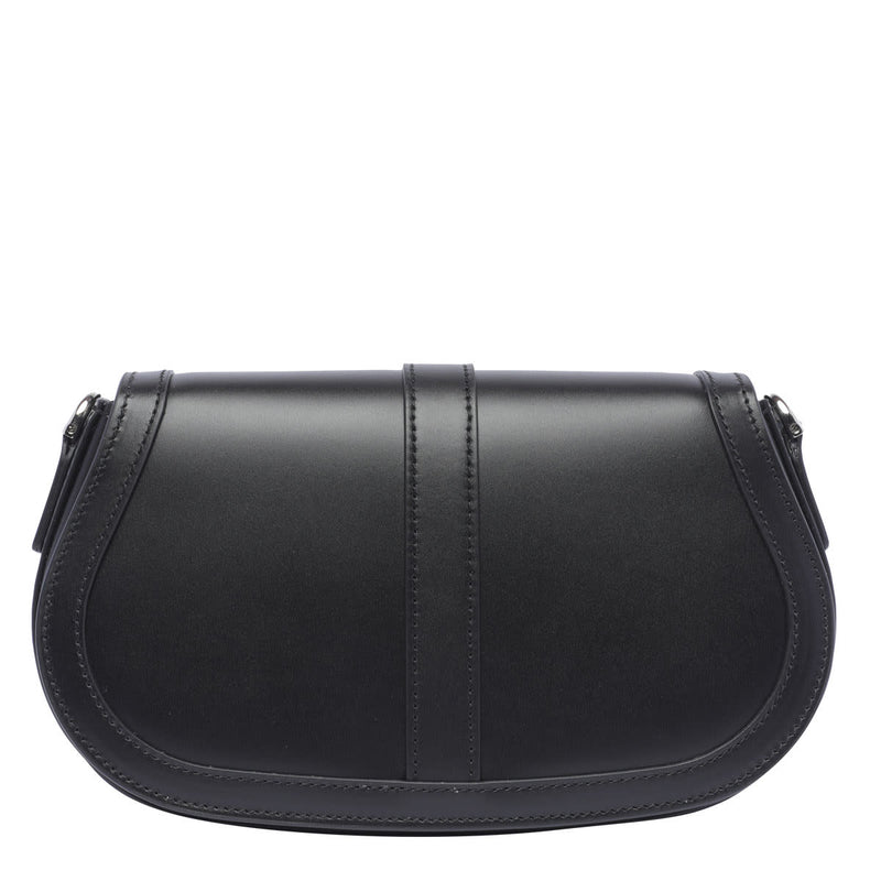 Versace Black Leather greca Goddess Bag - Women