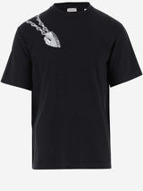 Burberry Cotton Jersey T-shirt With Shield Pattern - Men