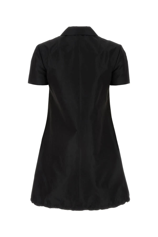 Prada Black Faille Mini Dress - Women