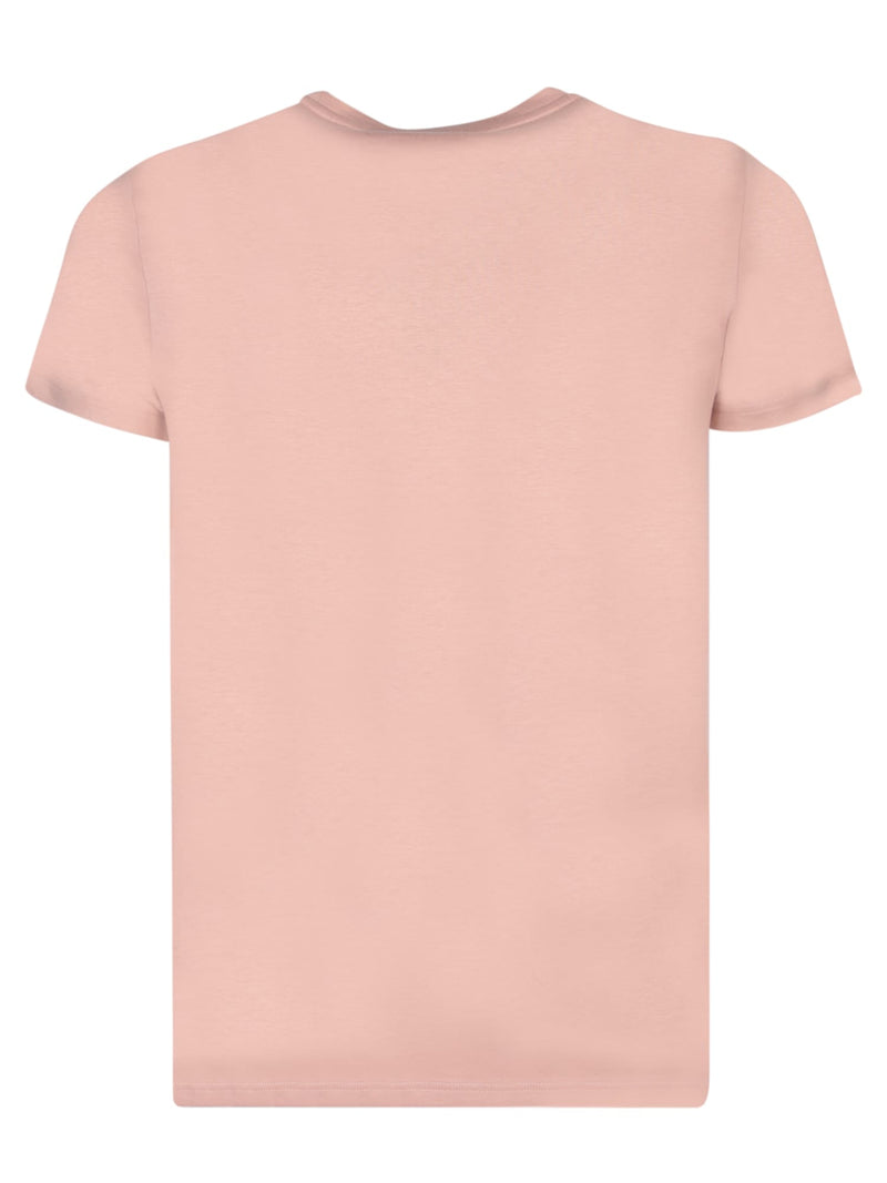 Moncler Fitted Pink T-shirt - Women