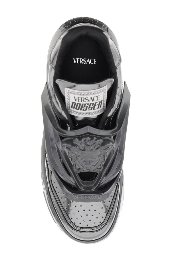 Versace Odissea Leather Low-top Sneakers - Men