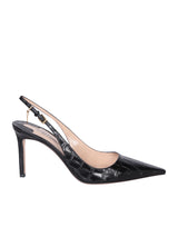 Tom Ford Crocodile Motif Black Slingback - Women