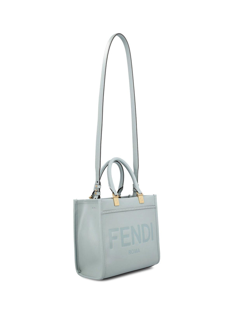 Fendi Sunshine Logo Embossed Small Tote Bag - Women