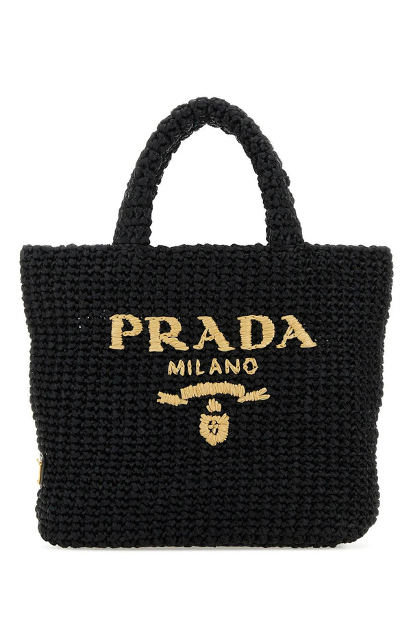 Prada Black Straw Handbag - Women