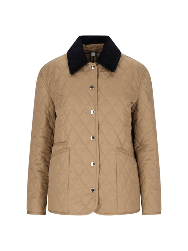 Burberry Long Sleeved Quilted Jacket - Women