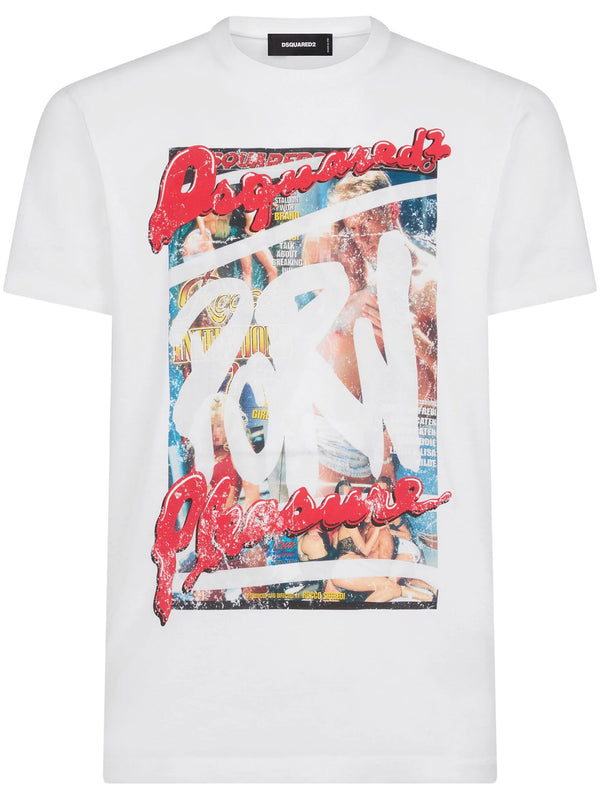 Dsquared2 White Cotton T-shirt - Men