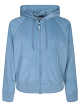 Tom Ford Terry-effect Light Blue Hoodie - Men