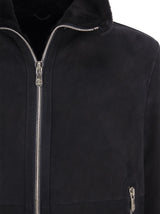 Brunello Cucinelli Sheepskin Bomber Jacket With Wool Details - Men
