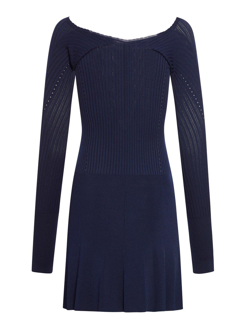 Jacquemus Long Sleeve Scalloped Mini Dress - Women