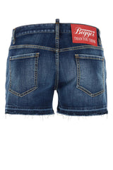 Dsquared2 Blue Stretch Denim X Rocco Shorts - Men