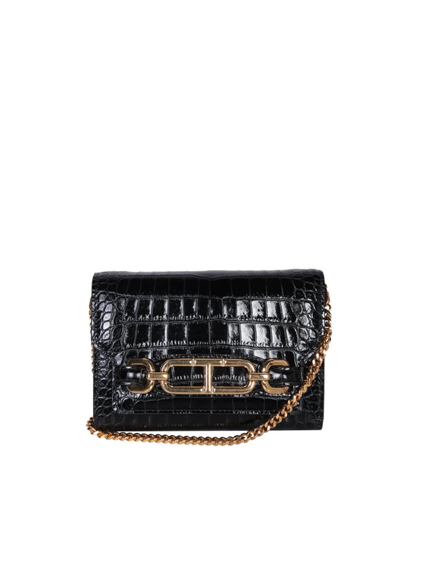 Tom Ford Whitney Crocodile Black Mini Bag - Women