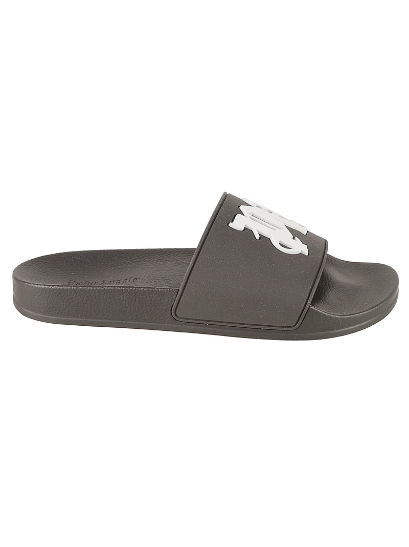 Palm Angels Monogram Pool Sliders - Men