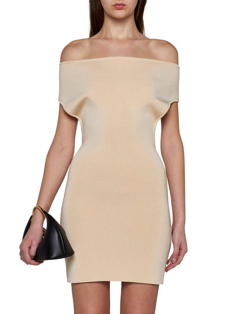 Jacquemus La Robe Cubista Off-shoulder Dress - Women