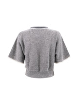 Brunello Cucinelli Contrasting-border Knitted Top - Women