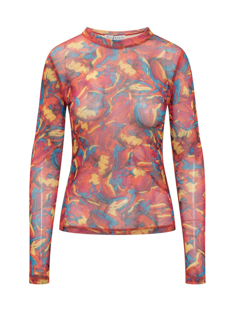 J.W. Anderson Abstract Pattern Print Long-sleeved T-shirt - Women