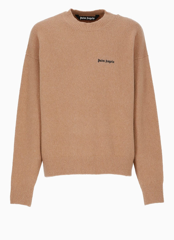 Palm Angels Logo Crewneck Sweater - Men