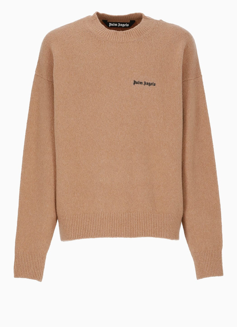 Palm Angels Logo Crewneck Sweater - Men