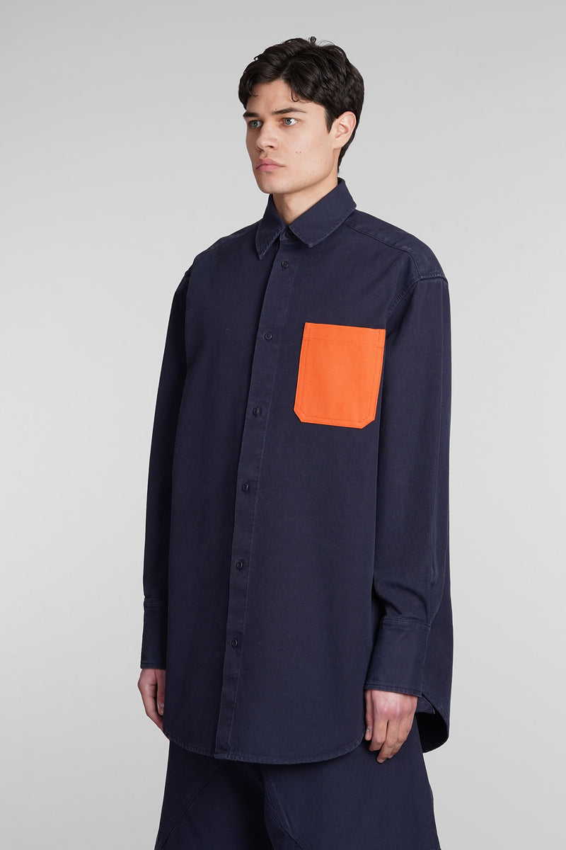 J.W. Anderson Shirt In Blue Cotton - Men