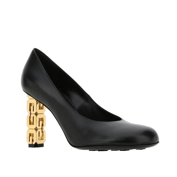 Givenchy Logo Heel Leather Pumps - Women