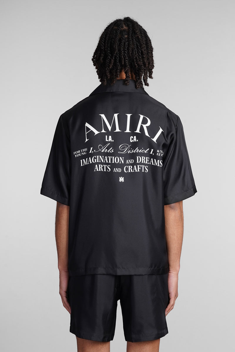 AMIRI Shirt In Black Silk - Men