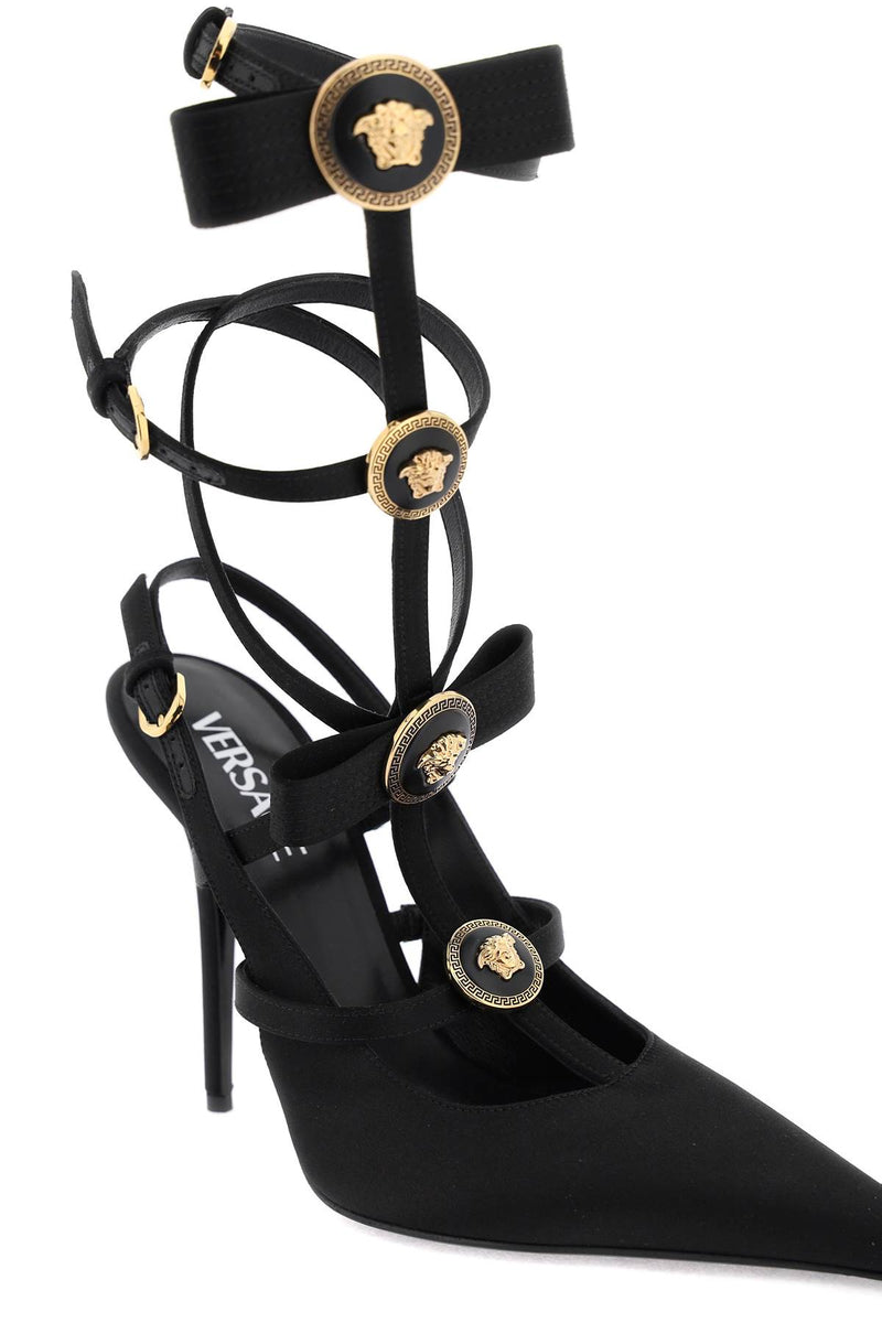 Versace Slingback Pumps With Gianni Ribbon Bows - Women