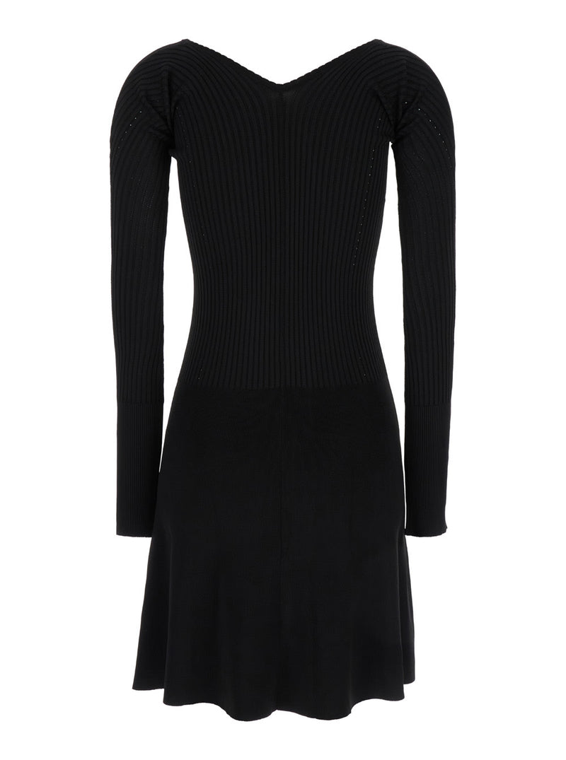 Jacquemus Black la Mini Robe Pralu Mini Dress In Viscose Woman - Women