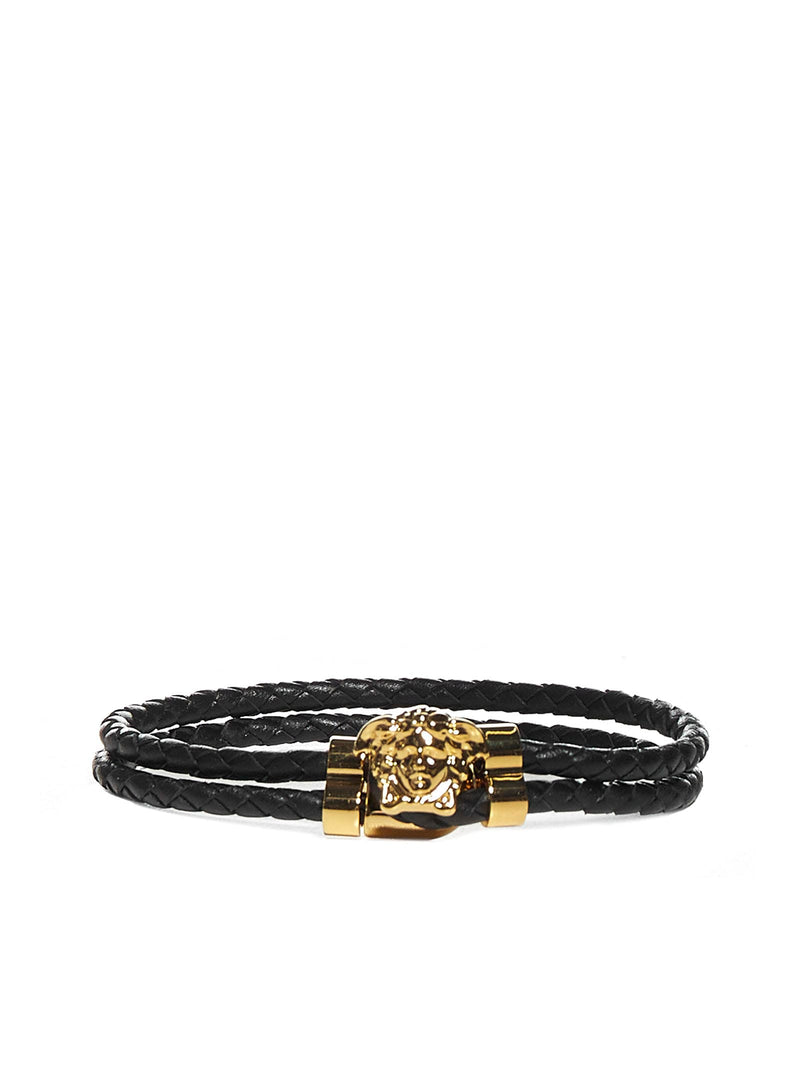 Versace la Medusa Leather Bracelet - Men