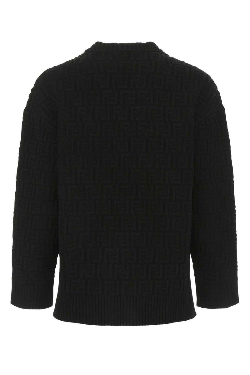 Fendi Monogram Embossed Knit Jumper - Women - Piano Luigi