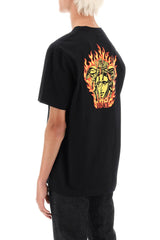 Versace Black fiamma Medusa T-shirt - Men