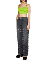 Versace Grey Wide Leg Denim - Women